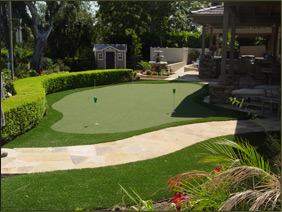 A Beautiful Backyard Putting Green